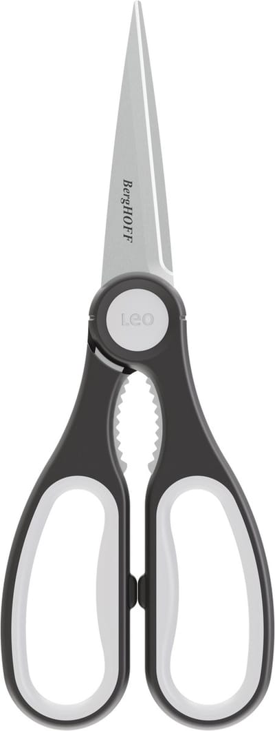 LEO Multifunctionele keukenschaar met magnetische hoes Graphite 23cm - Zwart -