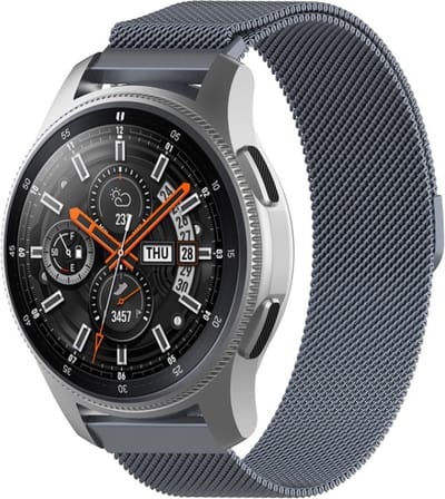 Milanees bandje - geschikt voor Garmin Venu 2s / 3s / 4 (41mm) / Vivoactive 4s / Forerunner 255s / 265s - Huawei Watch GT 5 Pro - 42mm / GT 6 / GT 5 / GT 4 - 41mm - grijs