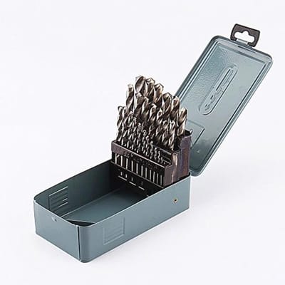 25-delige HSS Metalen Boorset Set 1-13 mm - Spiraalvormige Boren voor Staal en Gietijzer