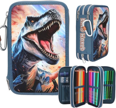 Depesche - Dino World 3-vaks etui