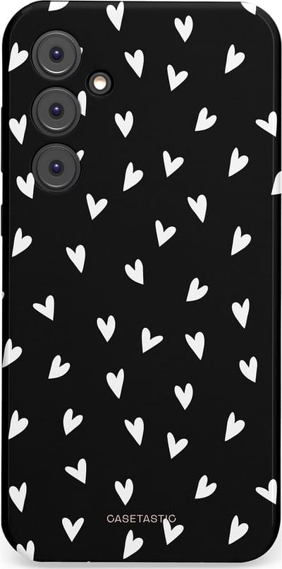 Casetastic Hoesje Geschikt voor Samsung A35 - Stijlvolle Beschermende Duo-layer Case - Stippen Hart