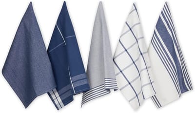Geweven Vaatdoek Collectie Classic Oversized - 20x28, Nautisch Blauw, 5 Stuk