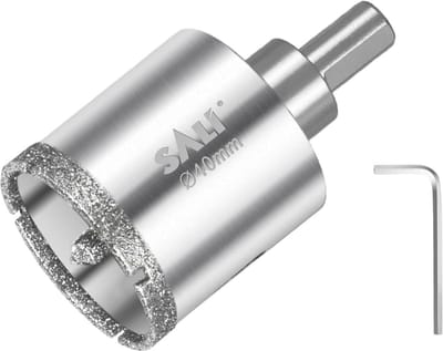 Diamantboor 40 mm, gatenzaag met centreerboor voor keramiek, porselein, glas en marmer