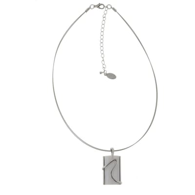Behave - Ketting - Dames - Zilver kleur - Schelpen hanger - 7.5 cm verlengketting