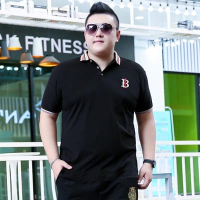 Dikke Mannen Dikke Plus Size Korte Mouw Revers T-shirt Zomerkleding Oversized Zakelijk Polo met Kraag Body Shirt 195 7XL