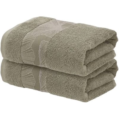 LIVARNO Handdoeken, 2 stuks, 50 x 100 cm, 500 gsm (Groen)