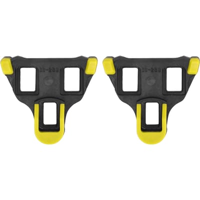 TB‑011 Cales Universelles pour Vélo de Route Flottement 6 Degrés Autobloquantes Pédales de Cyclisme Jeu de Cales Noir Jaune