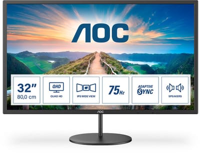 32" AOC Q32V4 - 2560x1440 (QHD) - 75Hz - IPS