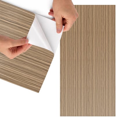 Tulup Meubelfolie - Houten patroon Decoratiefolie - 65x130 cm - Bruin Meubelfolie - Wrapfolie Keuken - Rustiek Meubelfolie - Decoratiefolie - Tafeldecoratie - Texturen