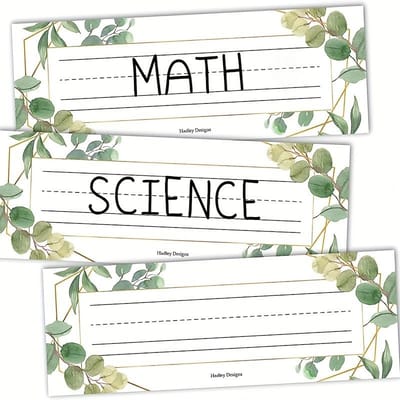 25 pièces/ensemble, style bohème, étiquette de nom, convient pour les bureaux cubiques de salle de classe, marque, étiquette de nom pour bureau de salle de classe 25pcs