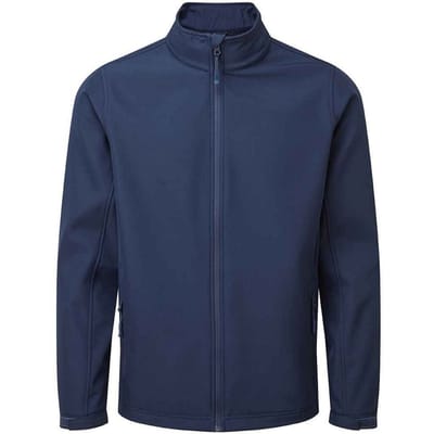 Premier Heren Recycled Wind Resistant Soft Shell Jacket (Marine)