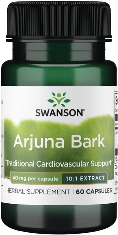 Swanson - Full Spectrum - Arjuna Bark Supplement - 10:1 Extract - 40 mg - 60 Capsules