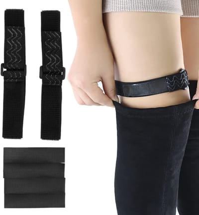 Allecto - Kniebeschermers - Met Klittenband - Anti-slip Voor Laarzen - Set van 4 Stuks - Bescherming Voor de Knieën - Comfortabel en Duurzaam - G