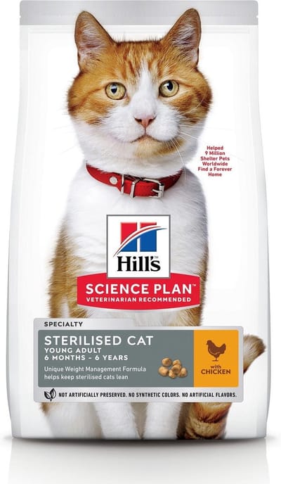 Hill's Science Plan - Feline Young Adult - Sterilised - Chicken - 300 g