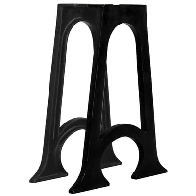vidaXL - Eettafelpoten - met - gewelfde - onderkant - 2 - st - A-frame - gietijzer