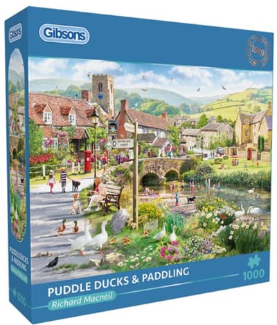 Gibsons - Puddle Ducks & Paddling (door Richard Macneil) - 1000 stukjes 68×49cm (b×h) - Legpuzzel voor volwassenen