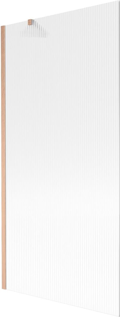 Mexen Next badwand 1-delig 90 x 150 , strepen, geborsteld koper - 895-090-000-00-09-65