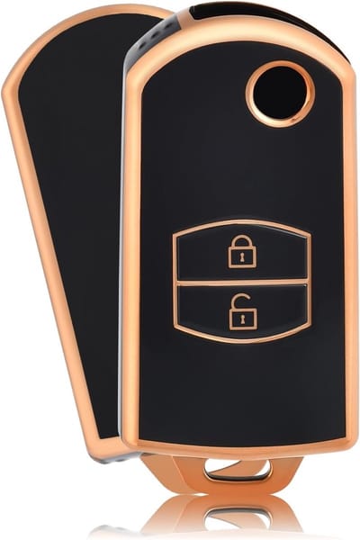Beschermhoes voor autosleutel, sleutelcover en sleutelcase voor Mazda 2 3 4 5 6 M2 M3 M4 M5 M6 CX3 CX5 CX7 CX9 MX3 MX5 MX6 met extra grip en duurzaamheid