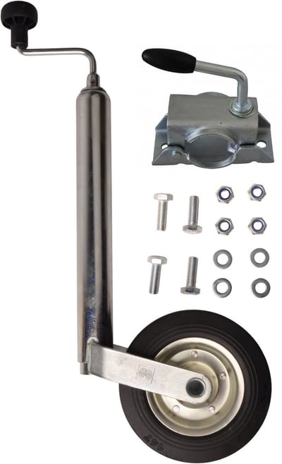 Complete neuswiel set - 48 mm - bestaande uit neuswiel, neuswiel klem en bevestigingsmaterialen