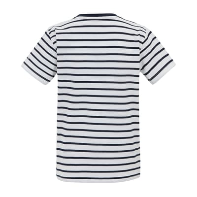 Regatta Bosley Stripe T-shirt voor kinderen/Kinderen (Wit/Zwaar)