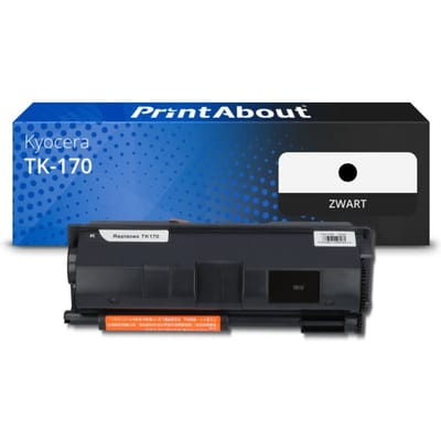 PrintAbout huismerk Toner TK-170 Zwart Geschikt voor Kyocera