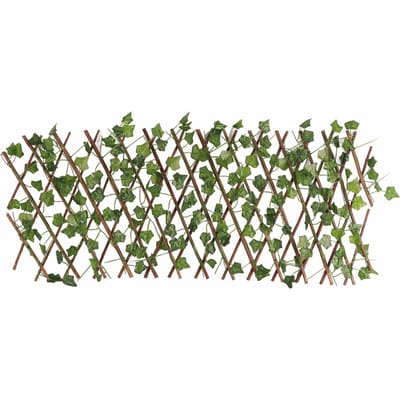 Simulatie Hek Terras Hek Plant Hek Hout Tuindecoratie Houten Hek Uitschuifbaar Hek brown
