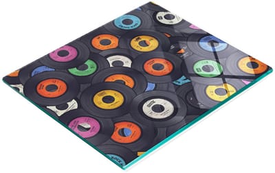 Decoratieve snij- en serveerplank voor glas in de keuken, gemaakt van vinyl, 60x52 cm