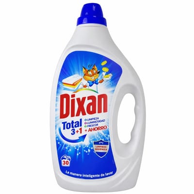 Dixan - Total - Effective Cleaning Action - Vloeibaar Wasmiddel - 1,5L - 30 Wasbeurten