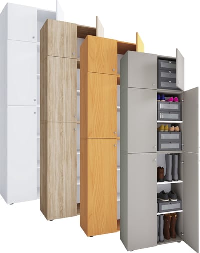 XXL houten schoenenkast Garderobe Grote garderobe Schoenen gangkast Lona 5f A