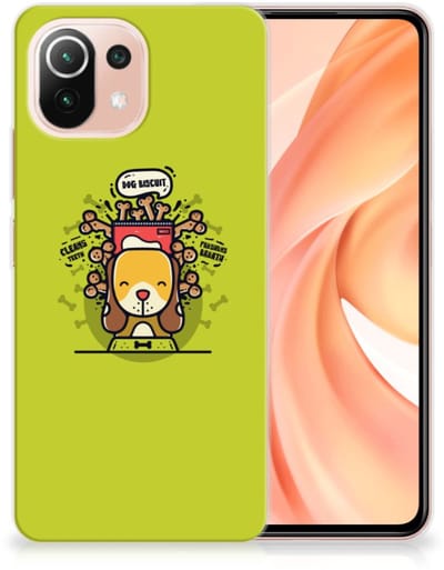 Xiaomi Mi 11 Lite | 11 Lite 5G NE Telefoonhoesje met Naam Doggy Biscuit
