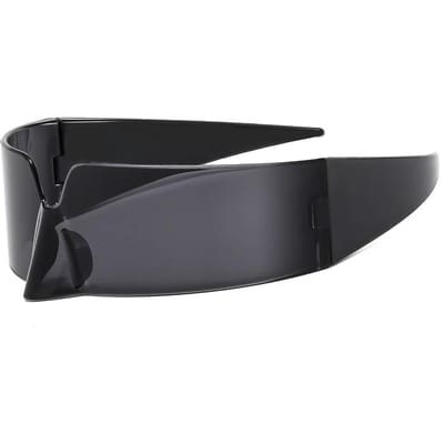 Y2K Luxe Vintage Randloze Zonnebril UV400 Bescherming Unisex Punk Feest Coole Bril voor Dames en Heren gray