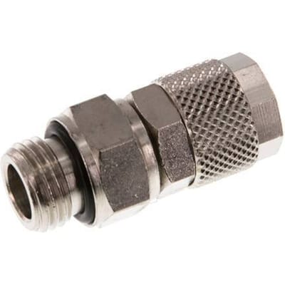 10x8 & G1/4'' Vernikkeld Messing Rechte Opsteekkoppeling Buitendraad [2 Stuks]