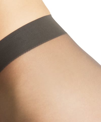 FALKE Seidenglatt eenkleurig materiaal transparant 15 DEN panty dames grijs - maat S