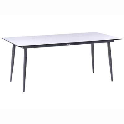 SOVARETO - Tuintafel - Donkergrijs - HPL/Aluminium