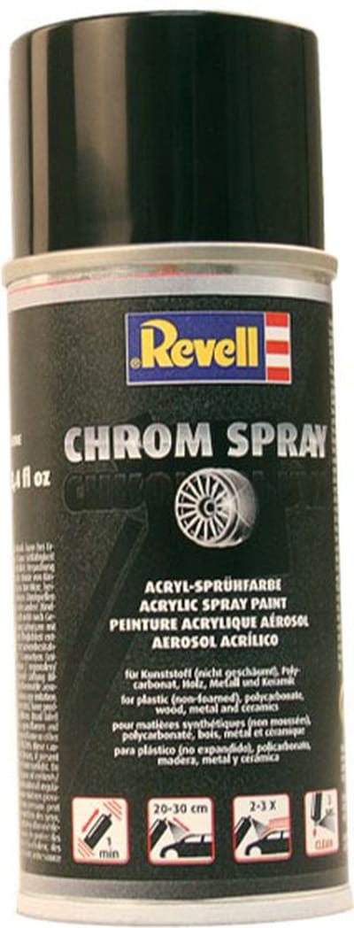 Revell Hobbyverf - 39628 Chrome Spray - 150ml Verf spuitbus - 150 ml