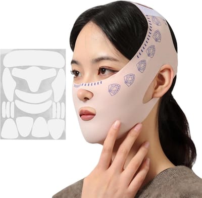 Gezichtsmasker Set - Anti-rimpel Gezichtsplaten - Ademend Elastisch Slaapmasker - Gezichtsverzorgingsgereedschap - Huidverzorging - Ontspanning