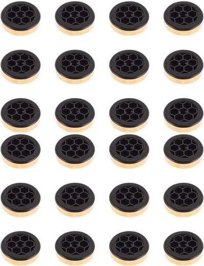 Versterker Isolatie Voetjes - Basis Pads - Geluidsverbetering - Vermindert Trillingen - 24 Stuks - Goud