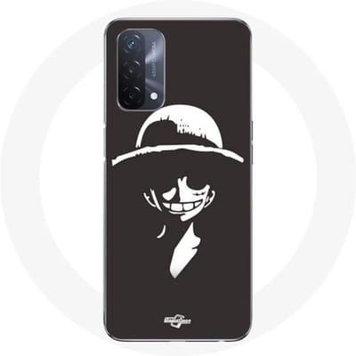 Oppo A93 5G Monkey D-hoesje. Luffy zwart en wit