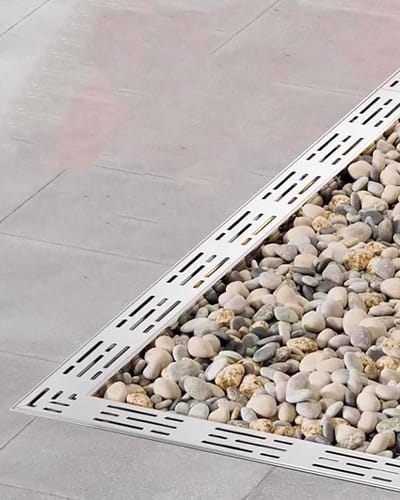 Afvoerdeksels Tuingoot - Kanaalafvoersysteem - Wateroverlast Voorkomen - Roestvrij Staal - 100cm - Zilver