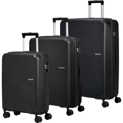 American Tourister trolley Summer Hit 3 PC Set A Black zwart 76cm