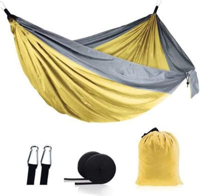 Campinghangmat Dubbel - Slaapschommel Buiten - Ontspanning Tuin - Ultralicht Materiaal - 270 x 140 cm - Diverse Kleuren