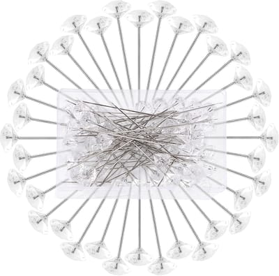 Boeketspeldjes Set - Bloemspelden Kristal - Bruiloft Decoratie - Ronde Diamant Hoofden - 38mm Lengte