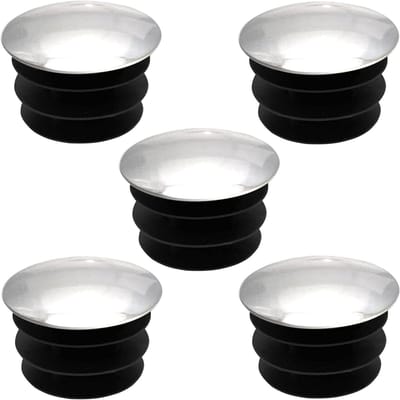 Eindstukken voor stoelen - Buisdoppen Kunststof - Meubels Beschermen - Verchroomde Afwerking - Ø 16 mm - Zilver
