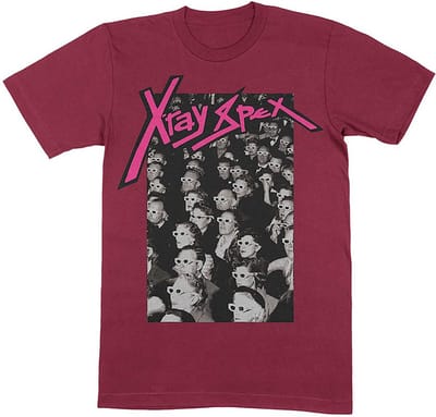 X-Ray Spex - 3D Cinema Heren T-shirt - M - Rood