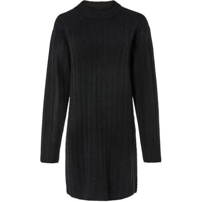 ESMARA Gebreide dames jurk (Zwart, XS (32/34))
