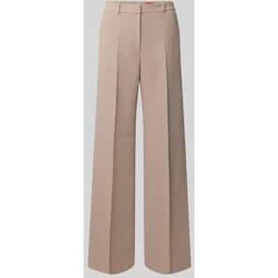 Wide leg stoffen broek met viscose, model 'HASMINA'