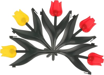 Tuinafzetting Plastic - Bloembak Rand - Tuin Decoratie - Weerbestendig Materiaal - 30x15.5x1.5cm - As Shown
