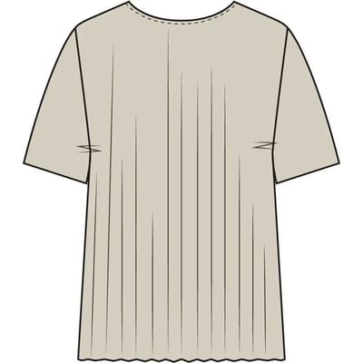 Vrouwelijke plissé T-shirt Ichi Mikala