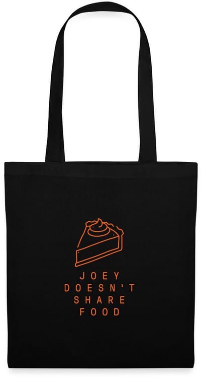 Friends Joey deelt zijn etenstaart niet Tas Van Stof Schoudertas