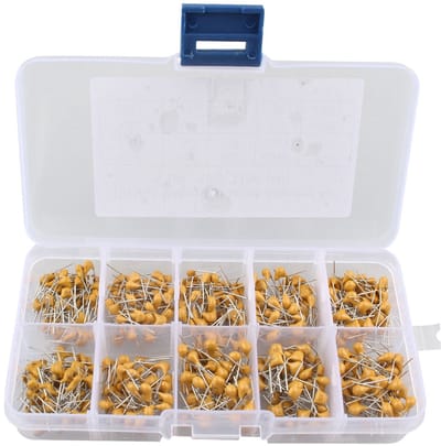Dailygoods - 500-delige Condensator Set - Assortiment met Plastic Doos - Keramische Condensatoren - 0.1uF tot 10uF - Elektronica - Geschikt voor hobby...